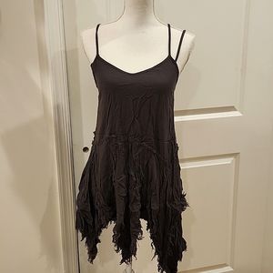 Small dark grey distressed blouse/dress